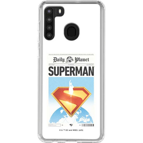 Superman 2025 Daily Planet Superman Cover Galaxy A21 Clear Case