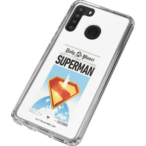 Superman 2025 Daily Planet Superman Cover Galaxy A21 Clear Case