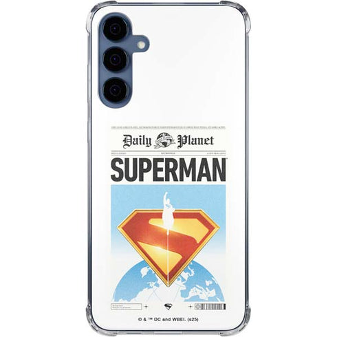 Superman 2025 Daily Planet Superman Cover Galaxy A35 5G Clear Case