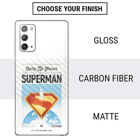 Superman 2025 Daily Planet Superman Cover Galaxy Note20 5G Skin