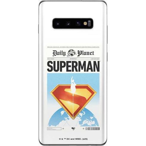 Superman 2025 Daily Planet Superman Cover Galaxy S10 Plus Skin