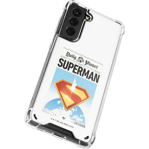 Superman 2025 Daily Planet Superman Cover Galaxy S21 5G Clear Case