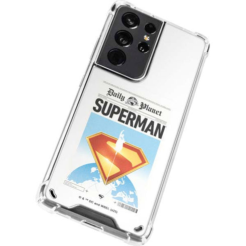 Superman 2025 Daily Planet Superman Cover Galaxy S21 Ultra 5G Clear Case