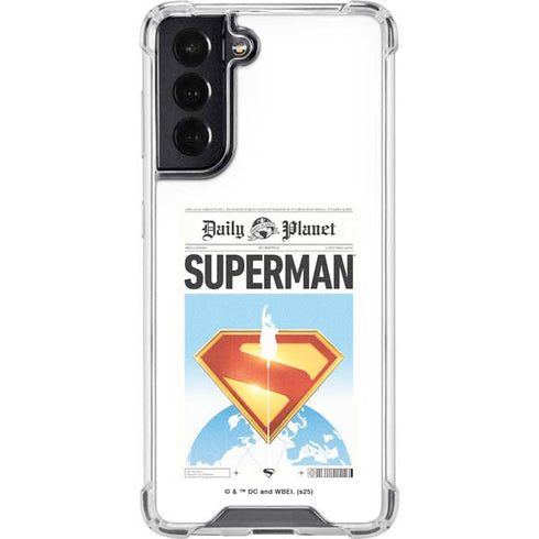 Superman 2025 Daily Planet Superman Cover Galaxy S22 Clear Case
