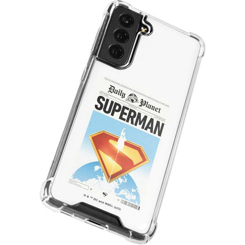 Superman 2025 Daily Planet Superman Cover Galaxy S22 Clear Case
