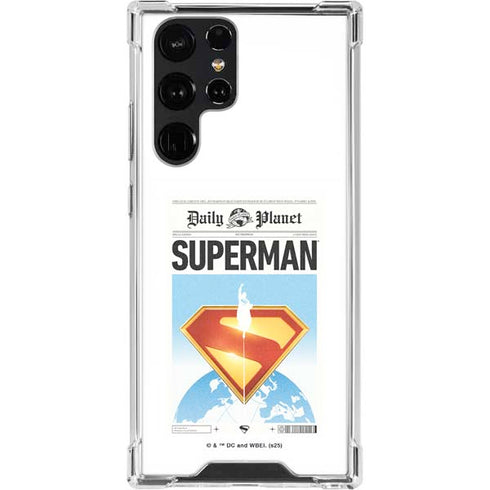 Superman 2025 Daily Planet Superman Cover Galaxy S22 Ultra Clear Case