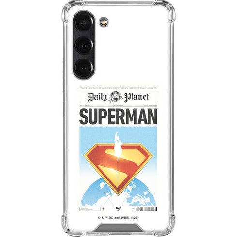 Superman 2025 Daily Planet Superman Cover Galaxy S23 Plus Clear Case