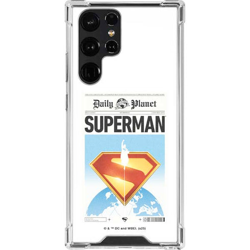Superman 2025 Daily Planet Superman Cover Galaxy S23 Ultra Clear Case
