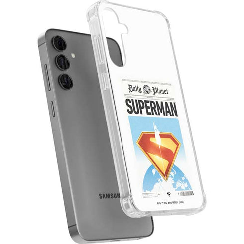 Superman 2025 Daily Planet Superman Cover Galaxy S24 Plus Clear Case