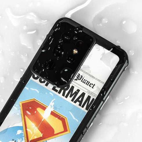 Superman 2025 Daily Planet Superman Cover Galaxy S24 Ultra Waterproof Case