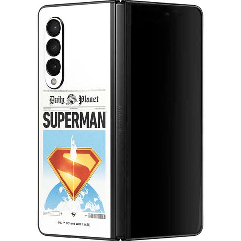 Superman 2025 Daily Planet Superman Cover Galaxy Z Fold3 5G Skin