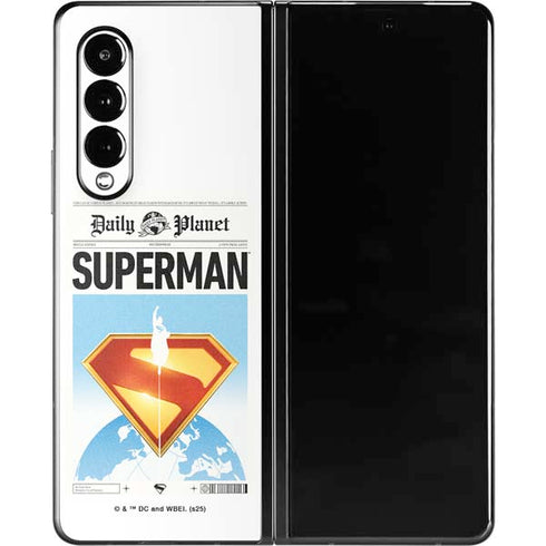 Superman 2025 Daily Planet Superman Cover Galaxy Z Fold3 5G Skin