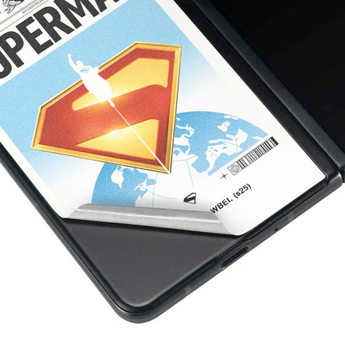 Superman 2025 Daily Planet Superman Cover Galaxy Z Fold3 5G Skin