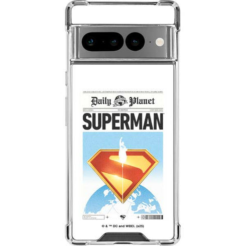 Superman 2025 Daily Planet Superman Cover Google Pixel 7 Pro Clear Case