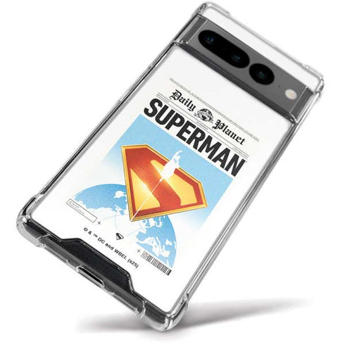 Superman 2025 Daily Planet Superman Cover Google Pixel 7 Pro Clear Case