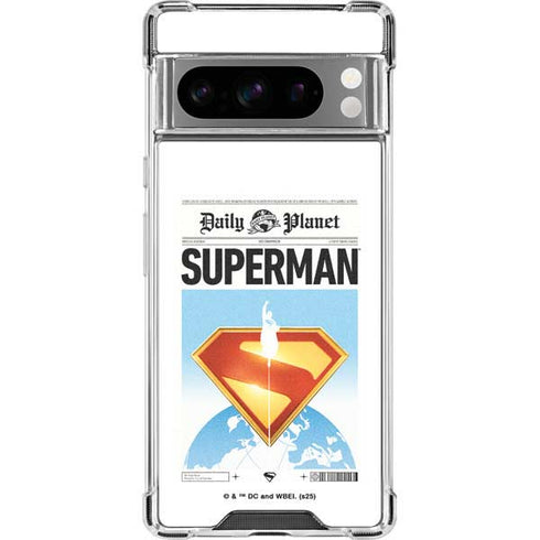 Superman 2025 Daily Planet Superman Cover Google Pixel 8 Pro Clear Case