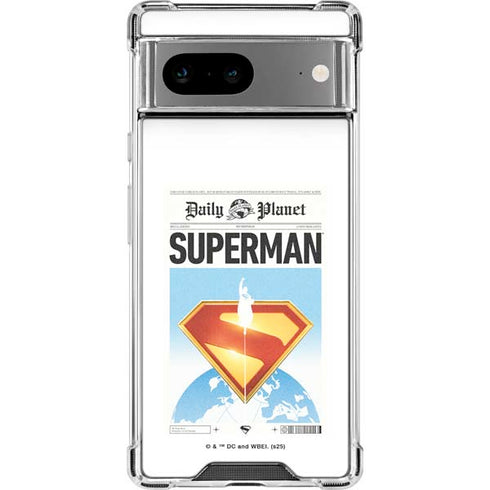 Superman 2025 Daily Planet Superman Cover Google Pixel 8a Clear Case