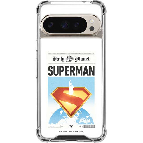 Superman 2025 Daily Planet Superman Cover Google Pixel 9 Pro XL Clear Case