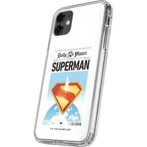 Superman 2025 Daily Planet Superman Cover iPhone 11 Clear Case