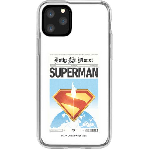 Superman 2025 Daily Planet Superman Cover iPhone 11 Pro Clear Case
