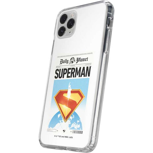 Superman 2025 Daily Planet Superman Cover iPhone 11 Pro Clear Case