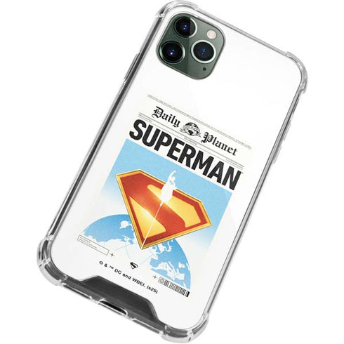 Superman 2025 Daily Planet Superman Cover iPhone 11 Pro Max Clear Case