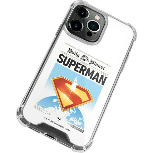 Superman 2025 Daily Planet Superman Cover iPhone 13 Pro Max Clear Case