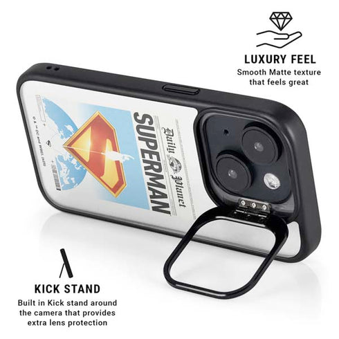 Superman 2025 Daily Planet Superman Cover iPhone 14 Plus Kickstand Case
