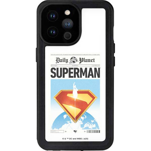 Superman 2025 Daily Planet Superman Cover iPhone 14 Pro Max Waterproof Case