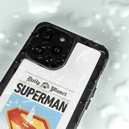 Superman 2025 Daily Planet Superman Cover iPhone 14 Pro Waterproof Case