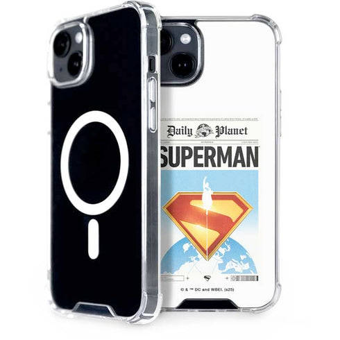 Superman 2025 Daily Planet Superman Cover iPhone 15 Plus MagSafe Case