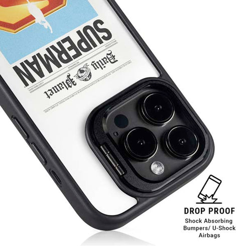 Superman 2025 Daily Planet Superman Cover iPhone 15 Pro Max Kickstand Case