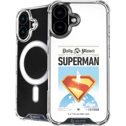 Superman 2025 Daily Planet Superman Cover iPhone 16 Plus MagSafe Case