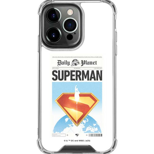 Superman 2025 Daily Planet Superman Cover iPhone 16 Pro Max Clear Case