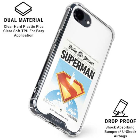 Superman 2025 Daily Planet Superman Cover iPhone 16e Clear Case