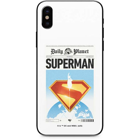 Superman 2025 Daily Planet Superman Cover iPhone X Skin