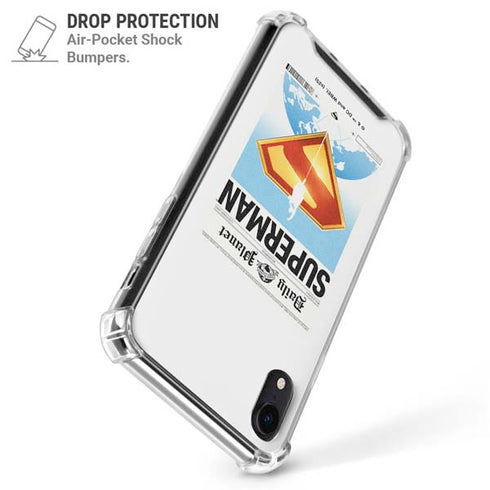 Superman 2025 Daily Planet Superman Cover iPhone XR Clear Case