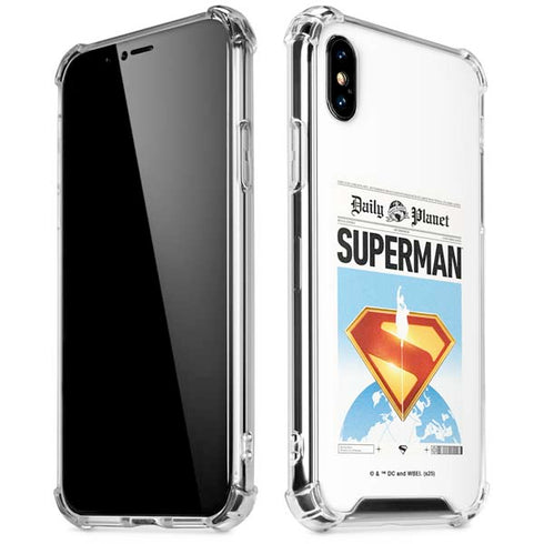 Superman 2025 Daily Planet Superman Cover iPhone XS Max Clear Case