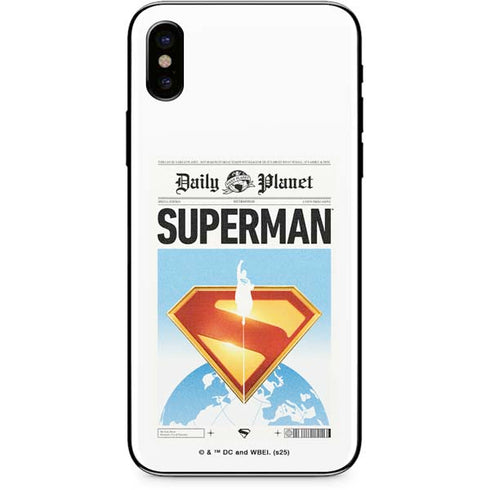 Superman 2025 Daily Planet Superman Cover iPhone XS Skin