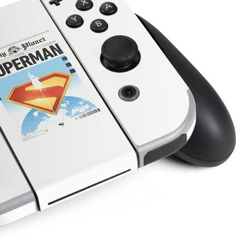 Superman 2025 Daily Planet Superman Cover Nintendo Switch OLED (2021) Skin