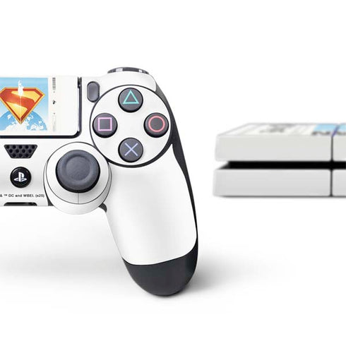 Superman 2025 Daily Planet Superman Cover PS4 Console and Controller Bundle Skin