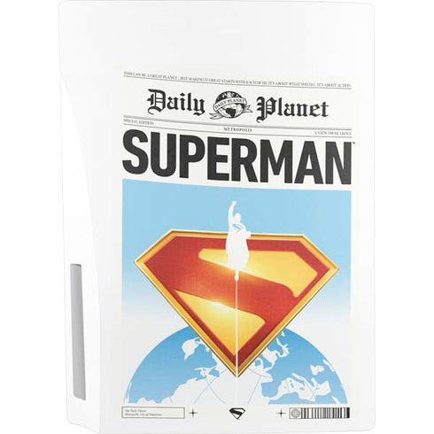 Superman 2025 Daily Planet Superman Cover PS5 Console Skin