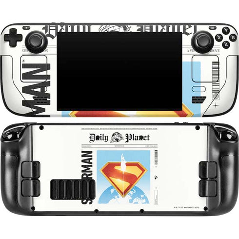 Superman 2025 Daily Planet Superman Cover Steam Deck Handheld Gaming Computer OLED Skin