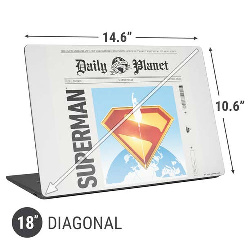 Superman 2025 Daily Planet Superman Cover Universal Laptop 18in (14.6 x 10.6in) Skin