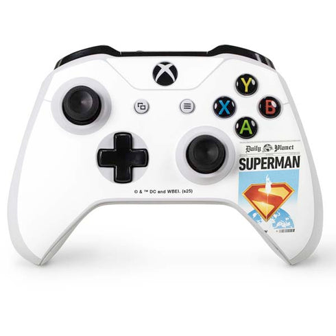 Superman 2025 Daily Planet Superman Cover Xbox One S Console and Controller Bundle Skin