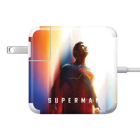 Superman 2025 Man of Steel Ascension Heroic Glow 85W Power Adapter (15 and 17 inch MacBook Pro Charger) Skin
