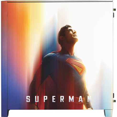 Superman 2025 Man of Steel Ascension Heroic Glow Corsair 4000D Tempered Glass Mid-Tower ATX Case Skin
