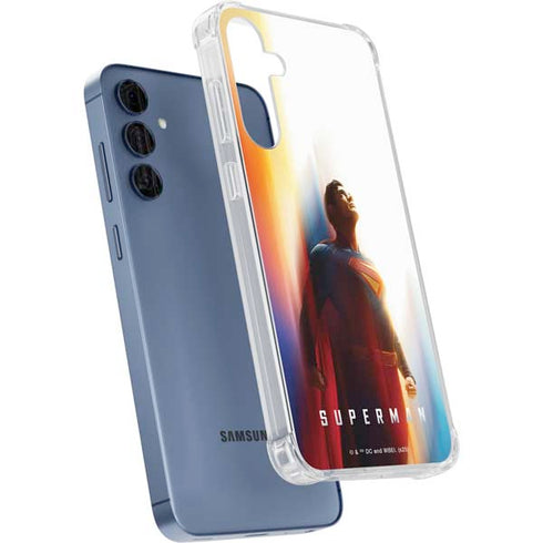 Superman 2025 Man of Steel Ascension Heroic Glow Galaxy A35 5G Clear Case