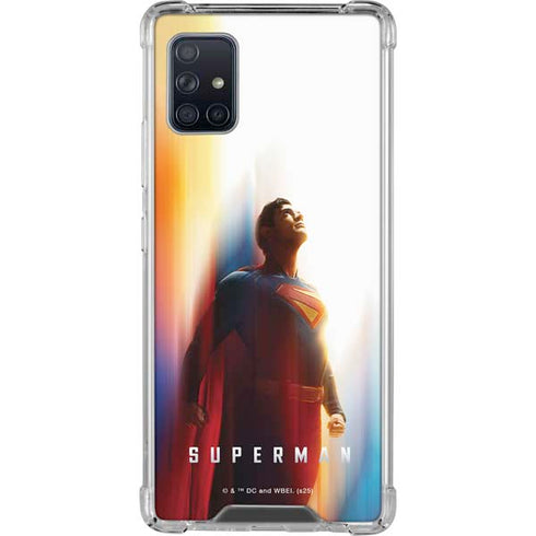 Superman 2025 Man of Steel Ascension Heroic Glow Galaxy A51 5G Clear Case