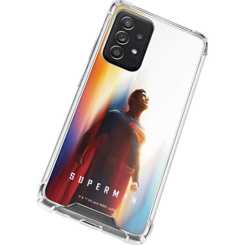 Superman 2025 Man of Steel Ascension Heroic Glow Galaxy A72 5G Clear Case